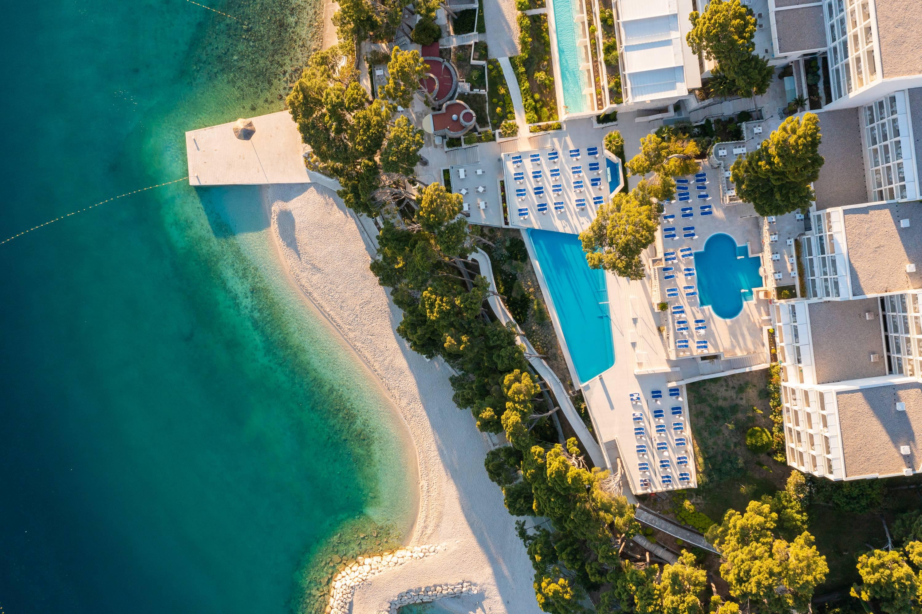 Bluesun hotel Berulia Brela Bagian luar foto