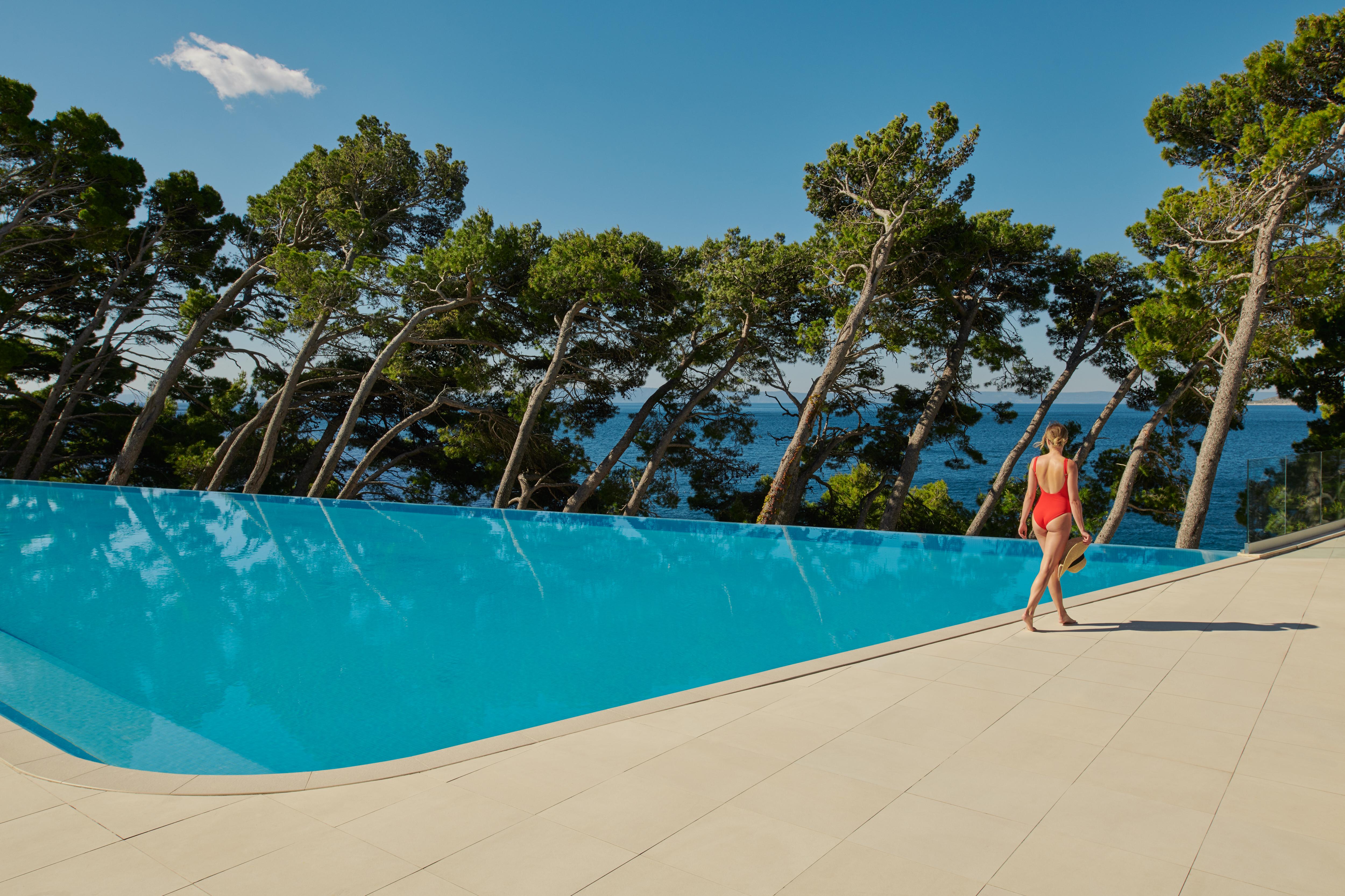 Bluesun hotel Berulia Brela Bagian luar foto